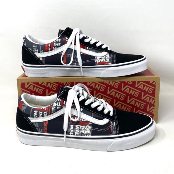 VANS Old Skool Shoe Casual Low Top Canvas Suede Red Black Men's Size VN0A4U3BWZ4 - Picture 5 of 11